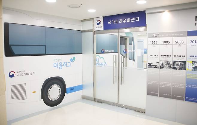 2018년 4월, 국립정신건강센터 내 개소한 국가트라우마센터.