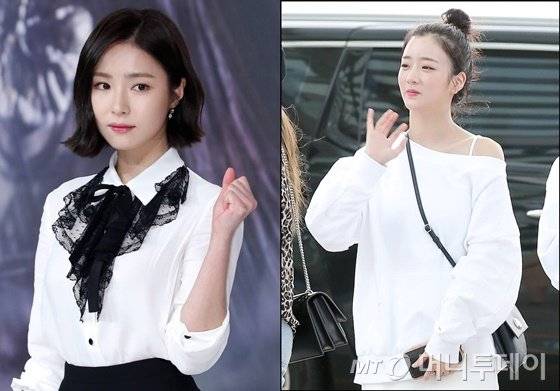 배우 신세경(왼쪽), 에이핑크 윤보미(오른쪽) / 사진=김창현 기자