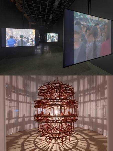 청주관 5층 기획전시실에 전시된 작품들.(사진=국립현대미술관 청주관)