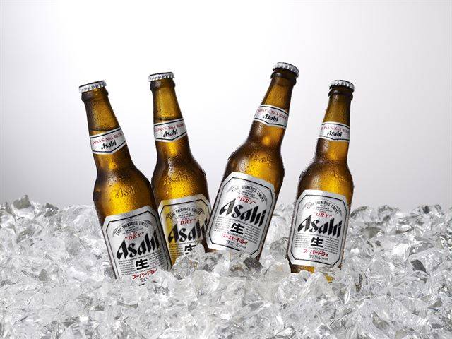 일본 아사히 맥주가 23일부터 후쿠시마산 쌀을 사용해 후쿠시마 공장에서 만든 맥주를 한정 판매하기 시작했다. 사진은 기사 내용과 관련 없는 아사히 맥주 이미지. 아사히 제공