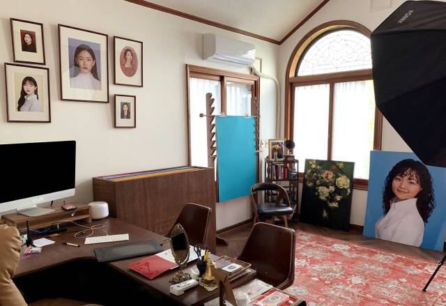 김시현 작가의 작업 공간. / 강신우 기자