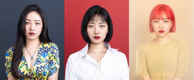 김시현 작가의 다양한 증명사진 모습. / 레코더즈 제공