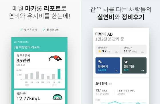 종합 모바일 자동차 관리 플랫폼 '마카롱' [사진 마카롱팩토리]