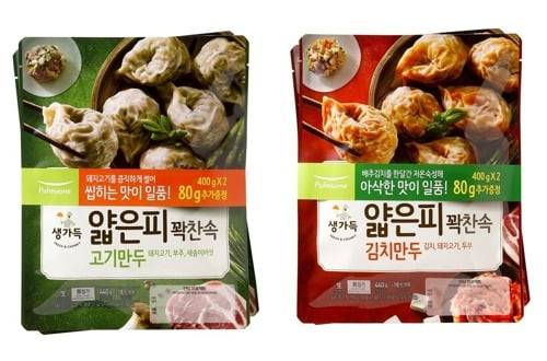 '얇은피꽉찬속 만두' [사진=풀무원식품 제공]