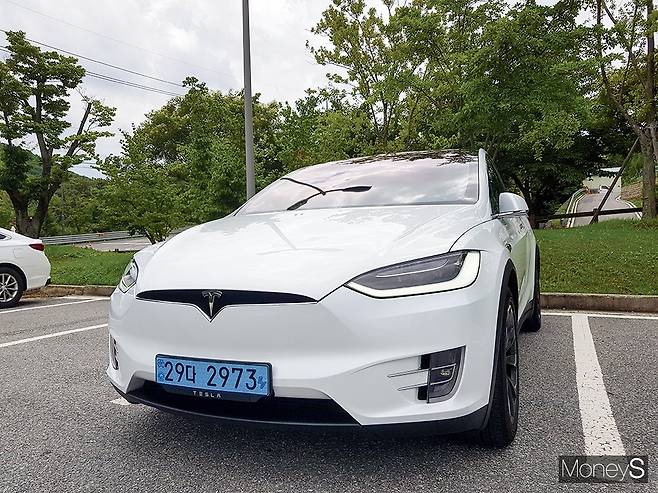 테슬라 모델X . /사진=이지완 기자