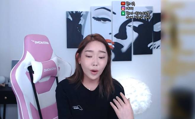 성매매 논란에 대해 사과하며 눈물을 흘리는 유튜버 꽃자. [사진 꽃자 유튜브]