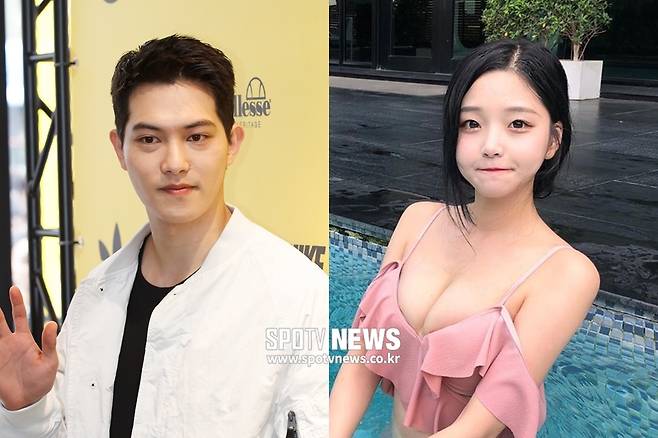 ▲ 씨엔블루 이종현(왼쪽), 유튜버 겸 인터넷 방송 BJ 박민정. 출처ㅣⓒ한희재 기자, 박민정 인스타그램