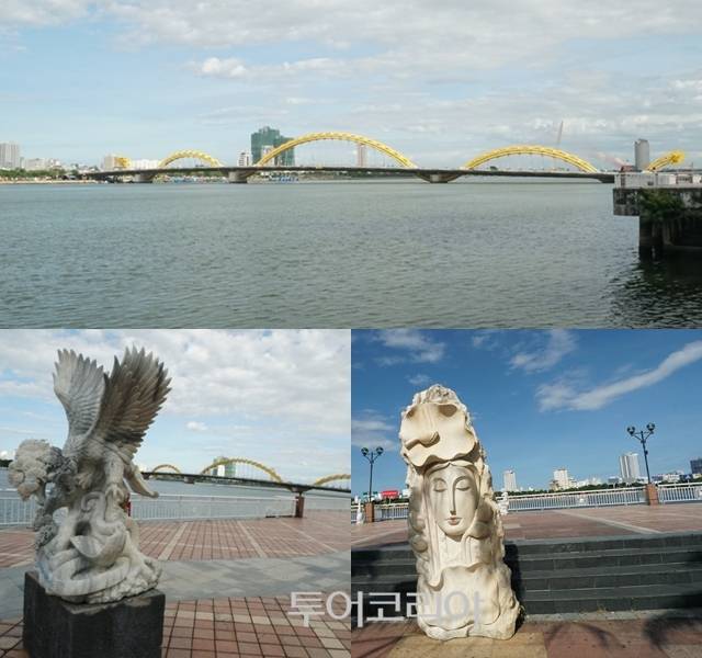 ▲ 한강 용다리와 한강조각공원