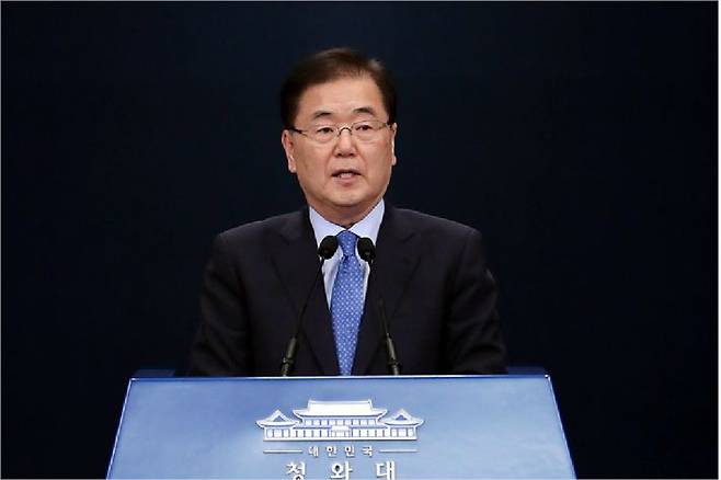 정의용 국가안보실장(사진=청와대 제공)