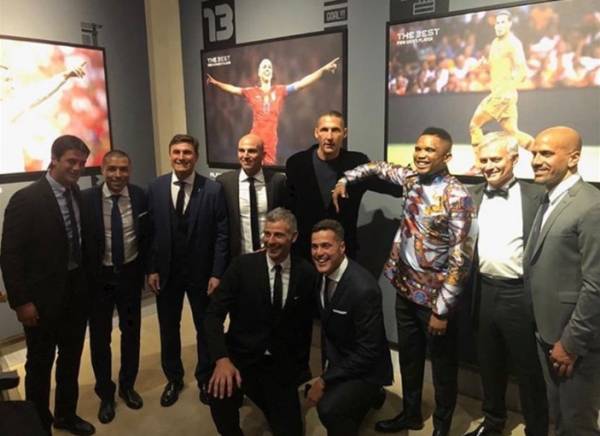 무리뉴와 인테르 레전드들