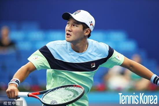 아쉽게 8강에 오르지 못한 권순우. 사진= 주하이챔피언십 조직위 제공