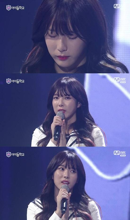 Mnet ‘아이돌학교’에 출연한 이해인. (사진=‘아이돌학교’ 방송 화면 캡쳐)