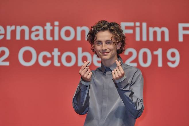 ▲ 제24회 부산국제영화제를 찾은 '더 킹:헨리5세'의 티모시 샬라메. ⓒ넷플릭스