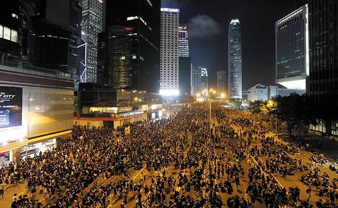 최근 반정부 시위가 커지고있는 홍콩에서도 집회 참가인원이 항상 논란거리다. /조선일보 DB