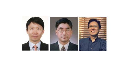 서울대 공대는 최인석(왼쪽)∙주영창(가운데) 재료공학부 교수와 김창순(오른쪽) 융합과학기술대학원 교수 연구팀이 전자빔 조사를 이용해&nbsp; 금속 박막의 균열생성을 억제하는 기술을 개발했다. 서울대 홈페이지 캡쳐