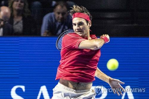 로저 페더러의 경기 모습. [AP=연합뉴스]