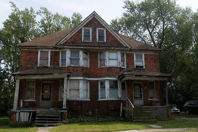 ⓒ시사IN 이명익디트로이트시에 방치된 빈집.