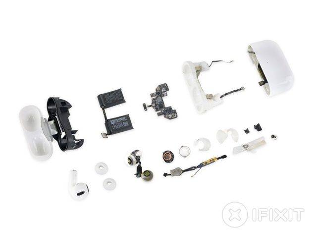 IT기기 분해 전문 사이트 아이픽스잇이 애플 에어팟 프로의 제품 분해 결과를 공개했다. (사진=아이픽스잇)