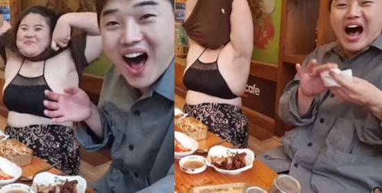 구도쉘리(사진 왼쪽)와 권혁수. 권혁수감성 라이브방송 캡처