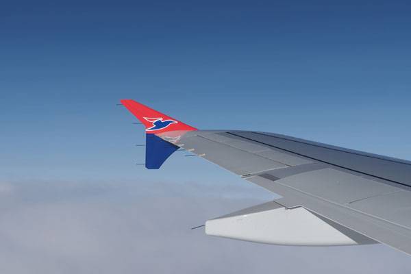 작은 비행기인 A310에 달린 윙팁펜스는 상대적으로 크게 보인다