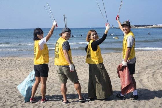 왼쪽부터 한주형 대표, 장혁철·박순선·김정진씨. 장진영 기자