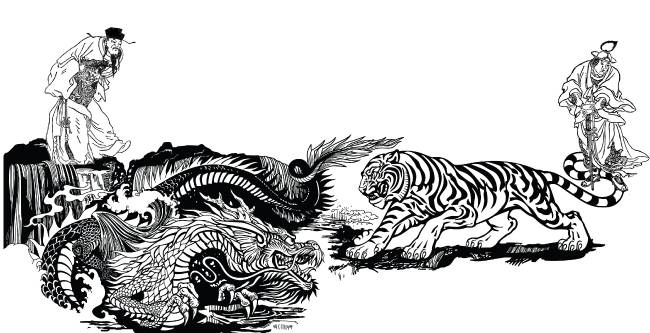 용호상박 조조(왼쪽)와 마초. [위키피디아, GettyImage]