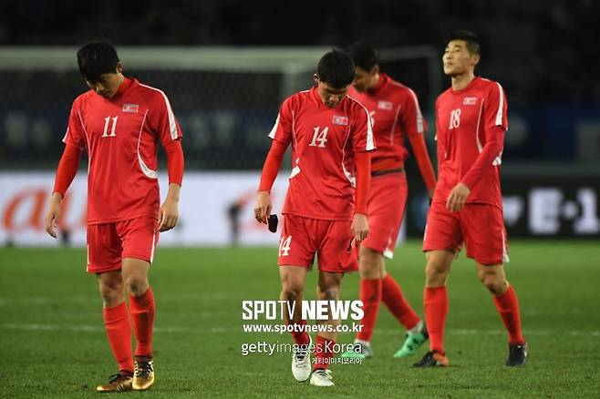 ▲ 북한 축구 대표팀