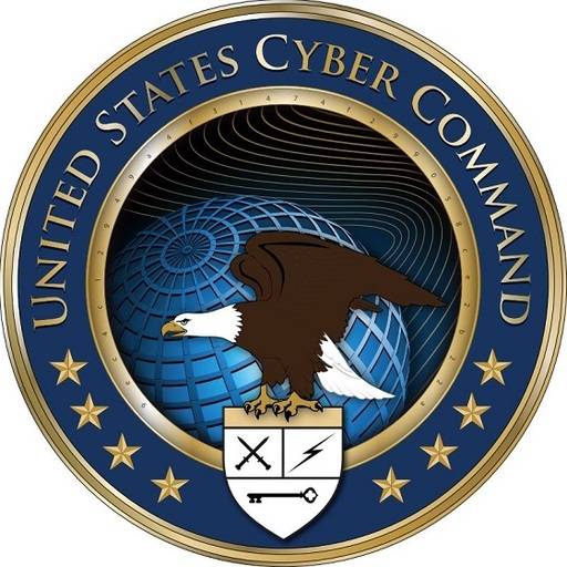 미 국방부 직속 11개 통합전투사령부 중&nbsp;하나인 사이버사령부 휘장. 미 국방부