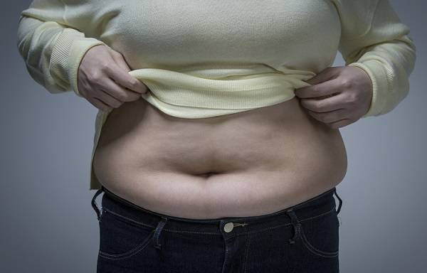 윗배부터 접히는 뱃살은 내장지방이 쌓인 것으로 가장 위험한 뱃살 유형이다./사진=클립아트코리아