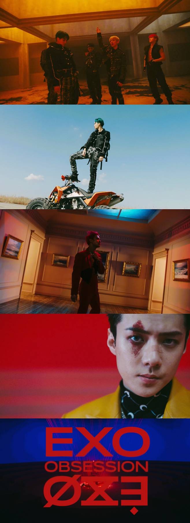 ▲ 엑소 '옵세션' 뮤직비디오 캡처. 제공| SM엔터테인먼트