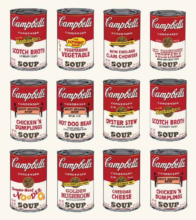 앤디 워홀의 1962년작 ‘캠벨 수프’