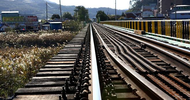 벌교 철다리. 소설 <태백산맥> 등장인물 염상구가 ‘땅벌’과 결전을 치른 곳. 김선식 기자