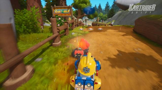 '카트라이더: 드리프트' 주행화면.