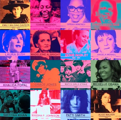 역대 U2의 ‘조슈아 트리 투어’ 영상에 등장한 세계 각국의 여성들. /‘U2Songs.com’ 홈페이지 캡처