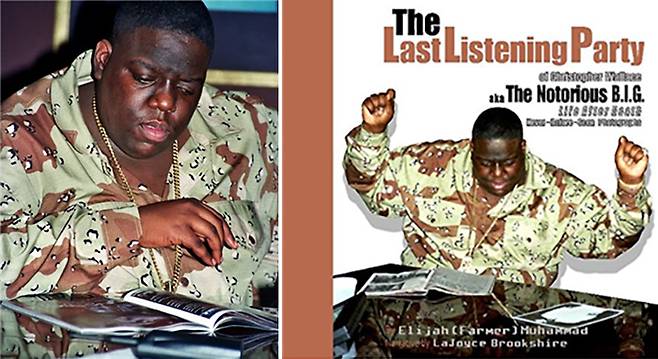 스튜디오에서 사막 전투복을 입고 있는 노터리어스와 그의 모습을 담은 앨범 자켓 /출처= ⓒ아마존홈페이지