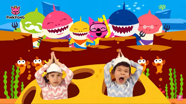 유튜브 채널 ‘핑크퐁! 키즈 송즈엔 스토리즈’에 게재된 ‘Baby Shark Dance’ 영상 캡쳐.