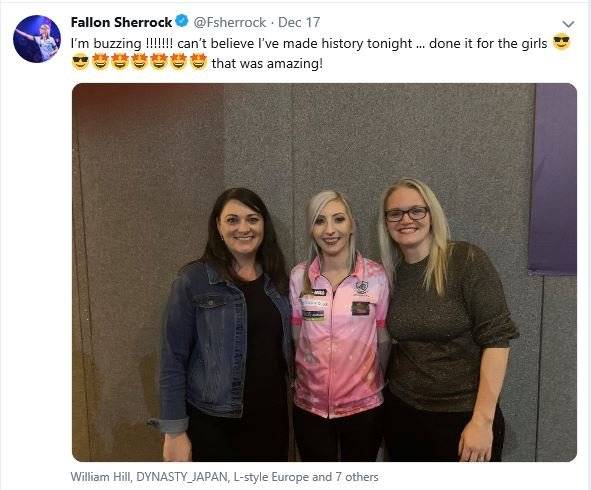 펠런 셔록이 우승 후 자신의 SNS에 승리 소감을 올렸다. [사진 트위터]