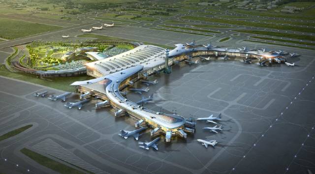 대성종합건축사사무소에서 감리를 담당한 인천국제공항 제2여객터미널 조감도. /사진제공=대성종합건축사사무소