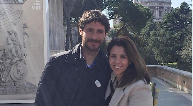 ▲ 빅토르 산체스 말라가 감독(왼쪽)과 아내 사진=마르카