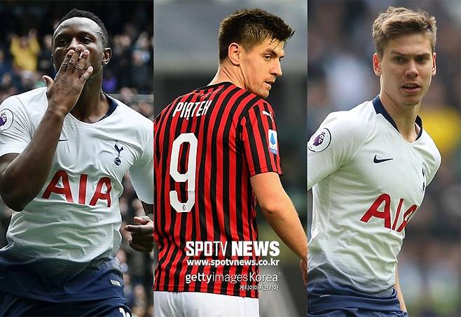 ▲ 토트넘이 피옹텍(가운데) 영입에 완야마(왼쪽)와 포이스(오른쪽)를 제안했다