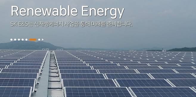 SK E&S 태양광 발전 설비(SK E&S 홈페이지 캡쳐, 사진은 기사 내용과 직접적인 관련이 없음). © 뉴스1
