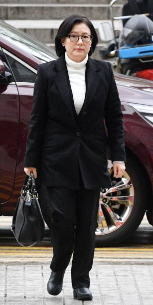 신유미 롯데호텔 고문의 어머니 서미경씨. [사진=아이뉴스24 조성우 기자]