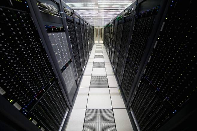 The inside of a data center in Switzerland. Getty Images