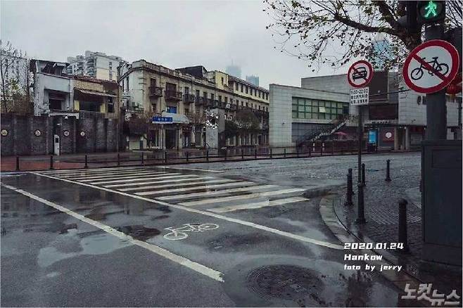 우한폐렴, 신종 코로나바이러스가 확산되면서 봉쇄령이 내려진 우한 시내. (사진=우한 현지 교민 제공)