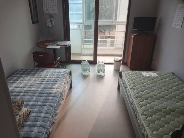 31일 우한 교민들이 생활하는 격리수용시설인 충남 아산 경찰인재개발원 숙소 모습. /독자 제공