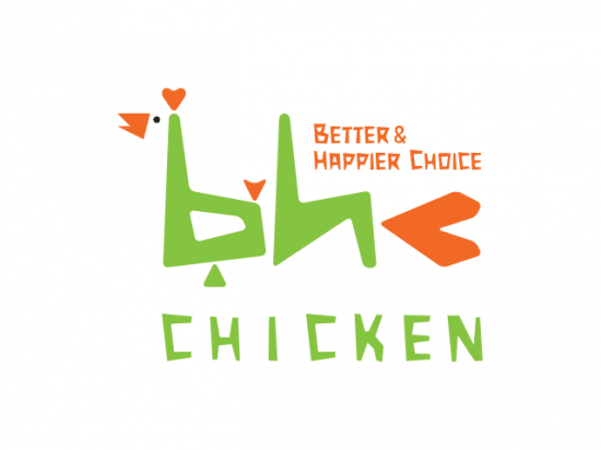 바뀌기 전의 bhc치킨 로고.