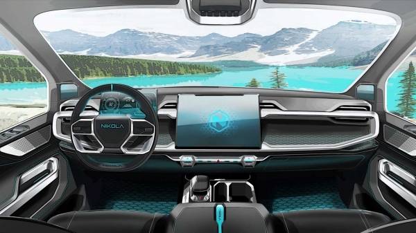 니콜라 모터스 ‘Badger(뱃저)’ 전기 픽업트럭 컨셉트 인테리어