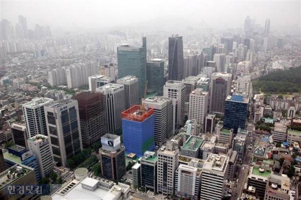 빌딩들이 밀집한 강남주변 일대(자료 한경DB)