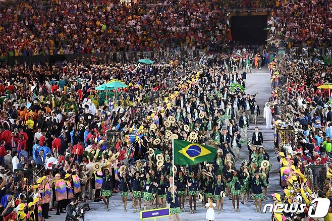 2016년 브라질 리우데자네이루 올림픽 개막식 <자료사진> © AFP=뉴스1