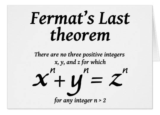 페르마의 마지막 정리. [gadial]